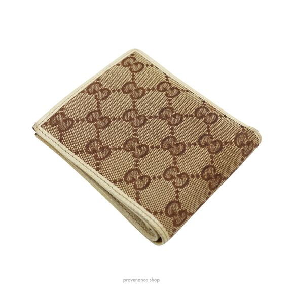 🔴 Gucci  GG Canvas Bifold Wallet - Brown - Picture 5 of 9